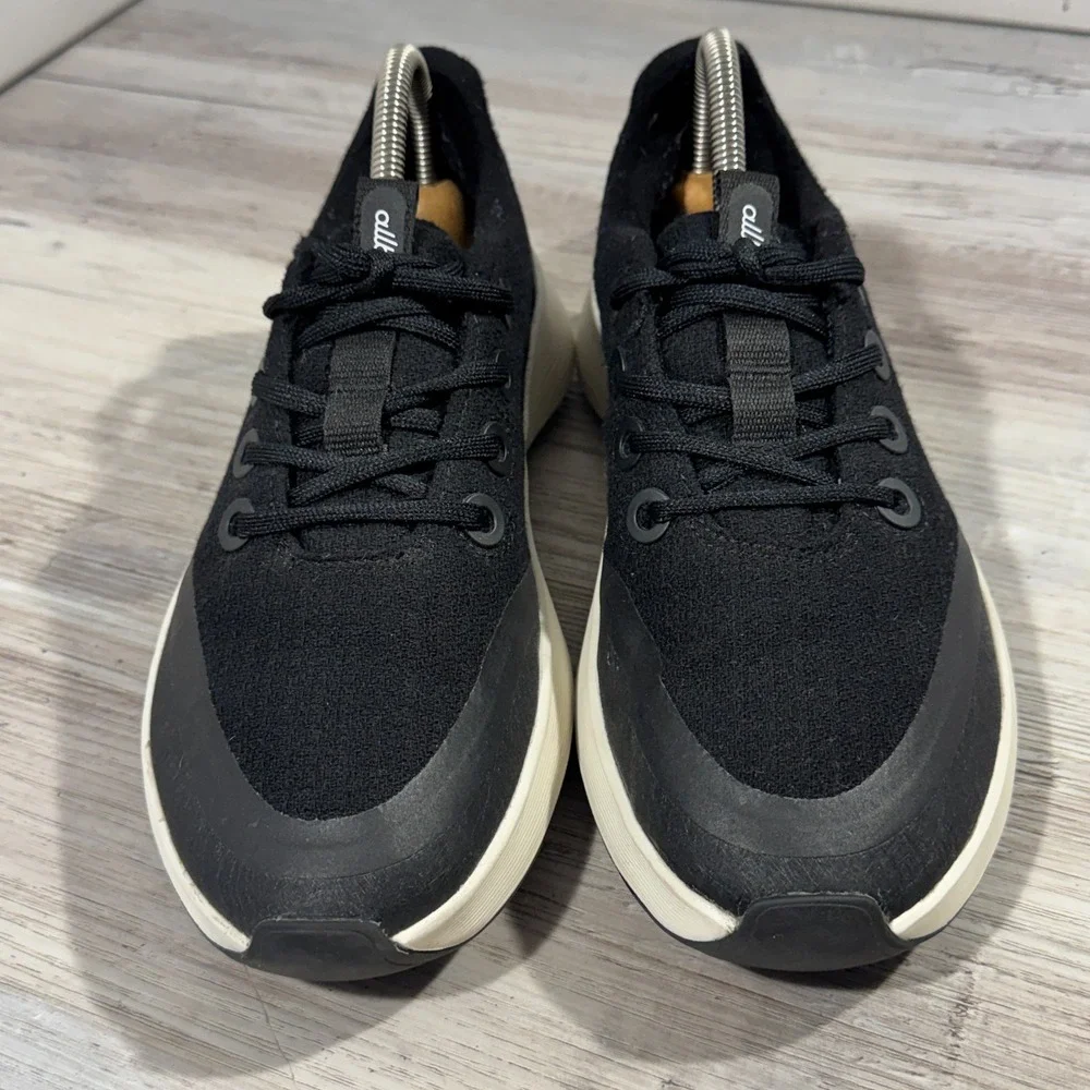 Allbirds Women Wool Runner Protect Natural Black Comfort Shoe Size 9.5